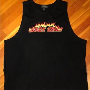 Forever 21 plus size graphic muscle tank 2X EUC